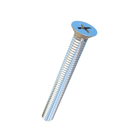 Allied Titanium #8-32 x 1-1/2 in Phillips Flat Machine Screw, Plain Titanium 0001294